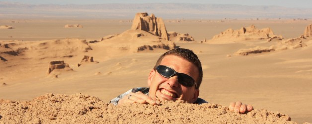 Kerman en de zandformaties van de Kaluts